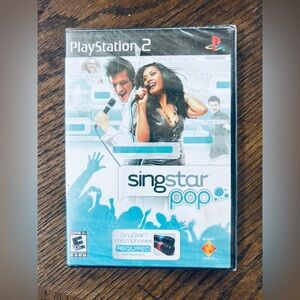 SingStar: Pop (Sony PlayStation 2, 2007) new
